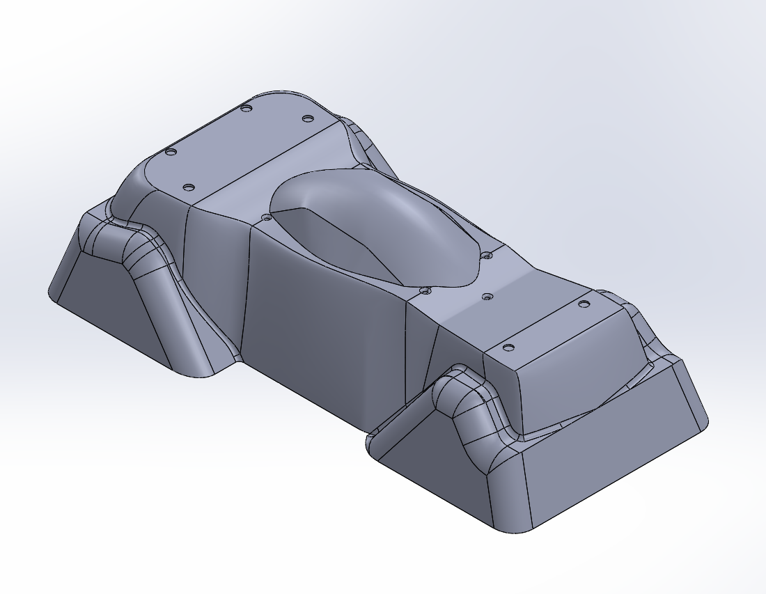 Final shell design mold CAD model